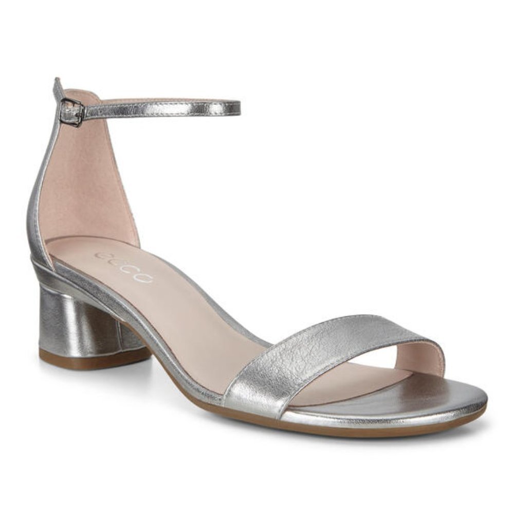 🎁 ECCO Women's Elevate 45 Block Ankle Strap Heeled Sandal - Picture 1 of 10
